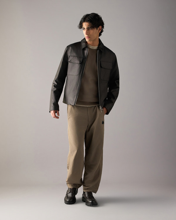 Moose Knuckles - M36ML315 - Jacques Leather Jacket - MENS -  - Front