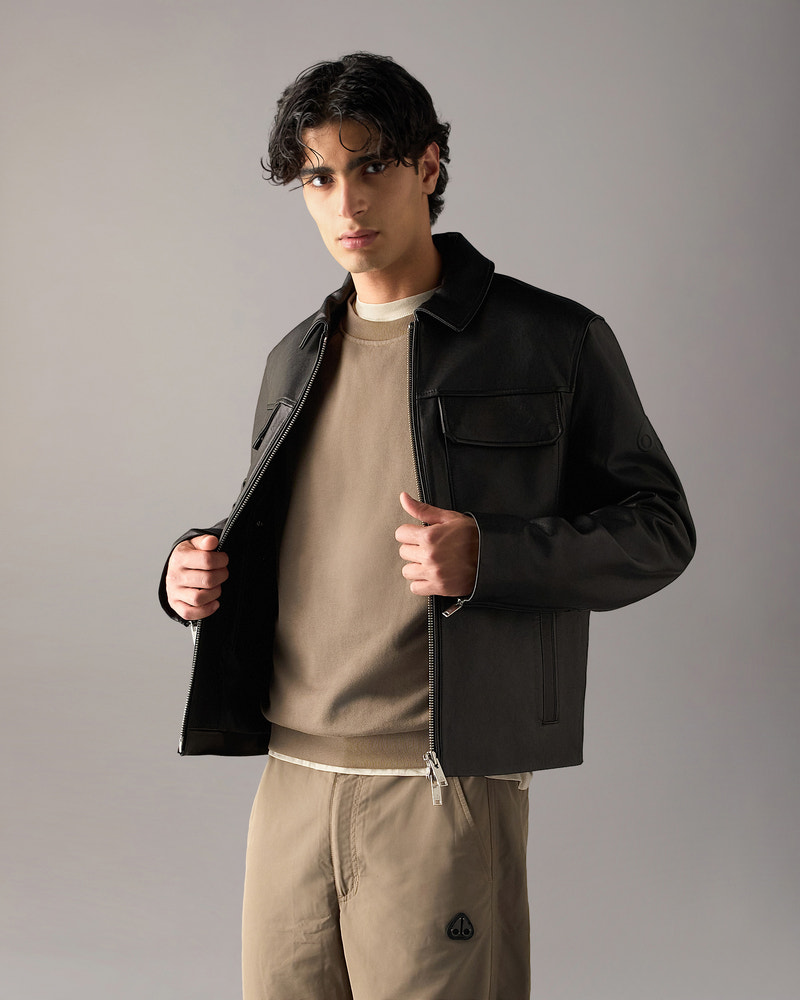 Moose Knuckles - M36ML315 - Jacques Leather Jacket - MENS -  - Front Category