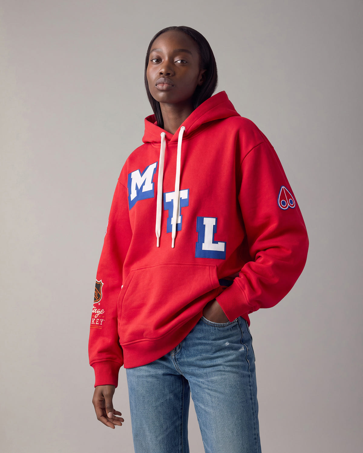 Moose Knuckles - M36MS654NC - NHL x Moose Knuckles Canadiens Hoodie - MENS -  - Detail1