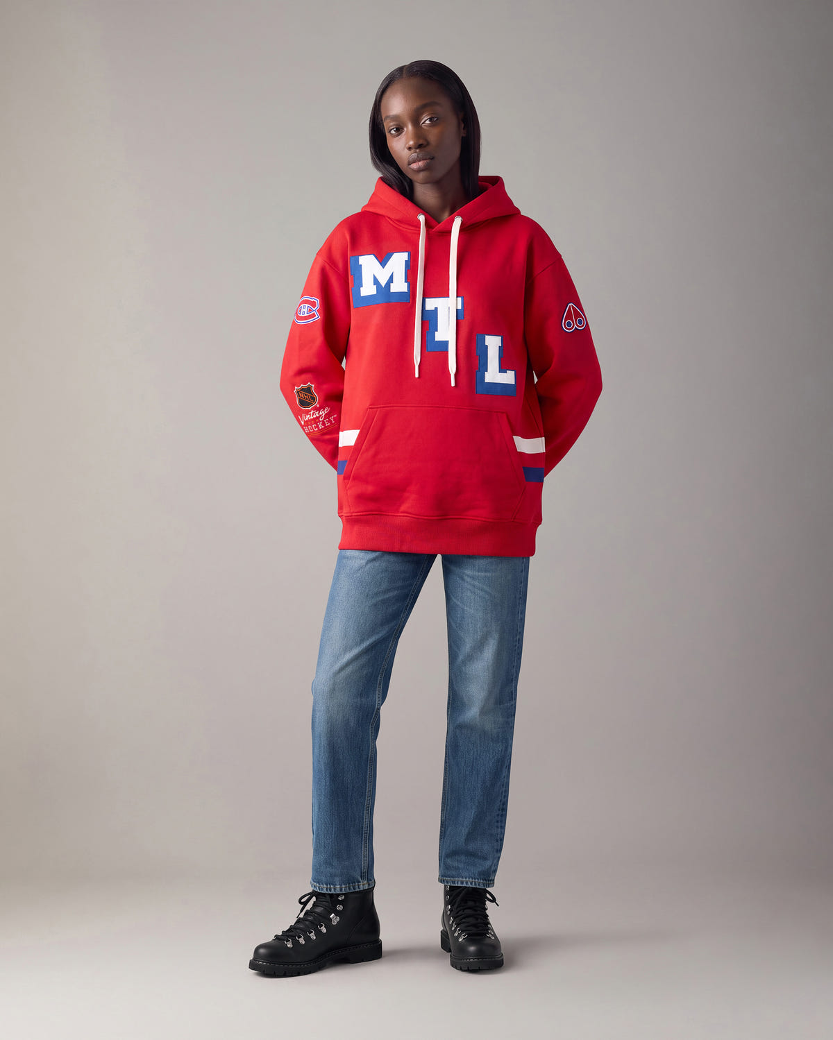 Moose Knuckles - M36MS654NC - NHL x Moose Knuckles Canadiens Hoodie - MENS -  - Detail5