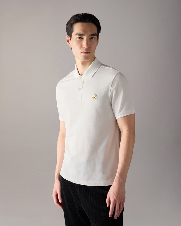 Moose Knuckles - M36MT712G - Gold Series Everett Polo - MENS -  - Front Category