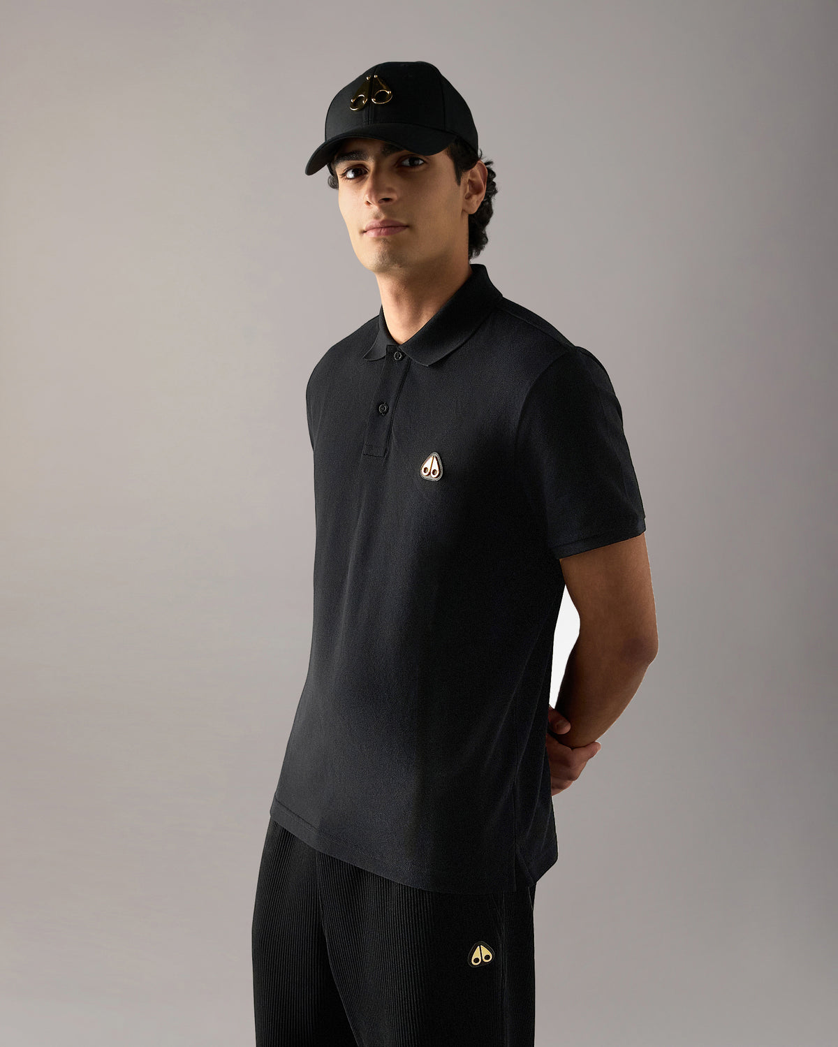 Moose Knuckles - M36MT712G - Gold Series Everett Polo - MENS -  - Front Category