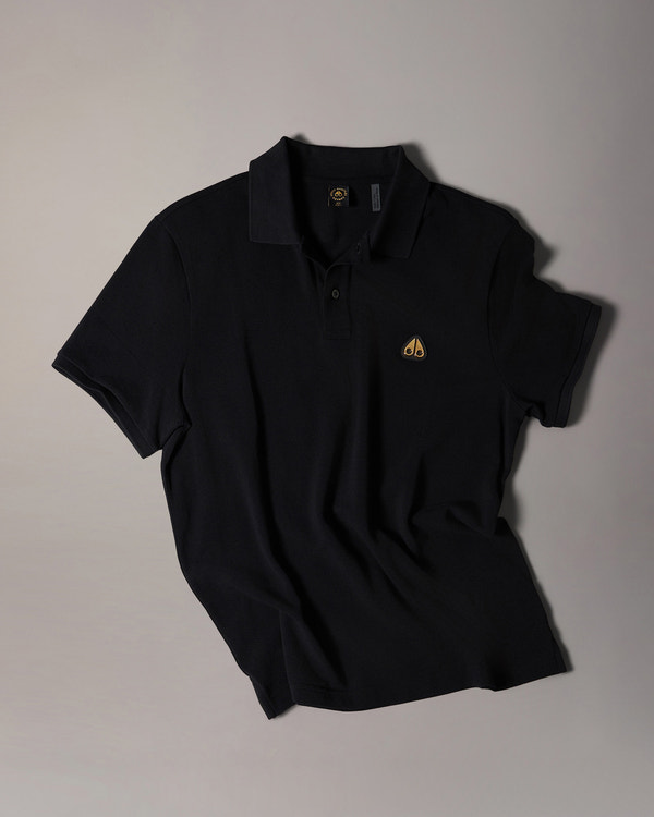 Moose Knuckles - M36MT712G - Gold Series Everett Polo - MENS -  - GM