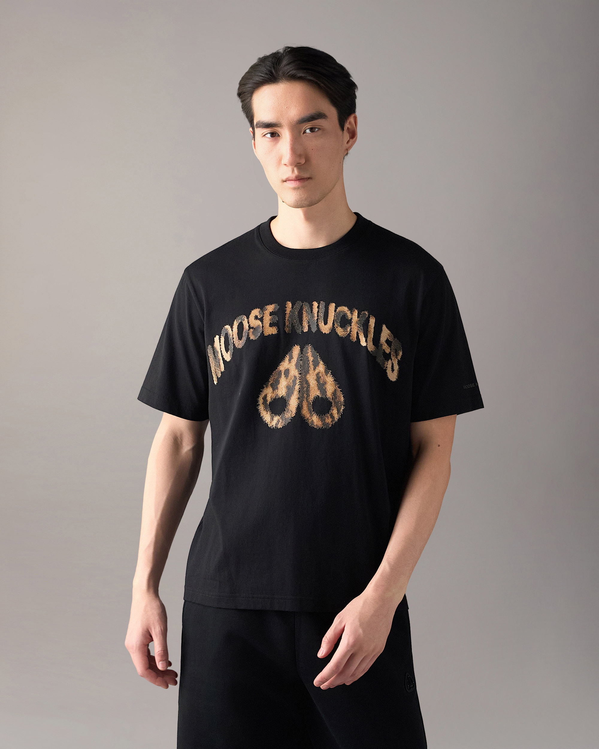 Moose Knuckles - M36MT715G - Gold Series Leo Logo T-Shirt - MENS -  - Front Category