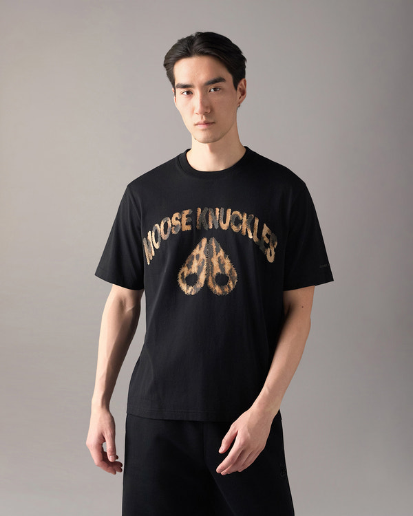 Moose Knuckles - M36MT715G - Gold Series Leo Logo T-Shirt - MENS -  - Front Category