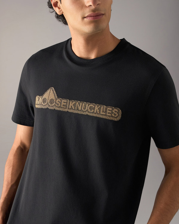 Moose Knuckles - M36MT718G - Gold Series Preston Logo T-Shirt - MENS -  - Detail1