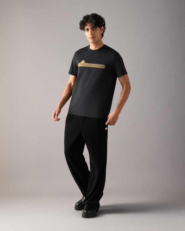 Moose Knuckles - M36MT718G - Gold Series Preston Logo T-Shirt - MENS -  - Front