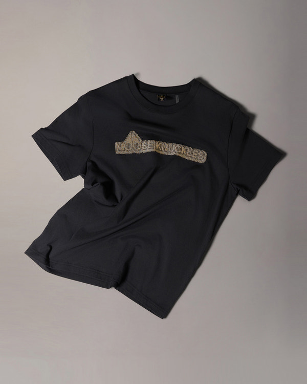 Moose Knuckles - M36MT718G - Gold Series Preston Logo T-Shirt - MENS -  - GM