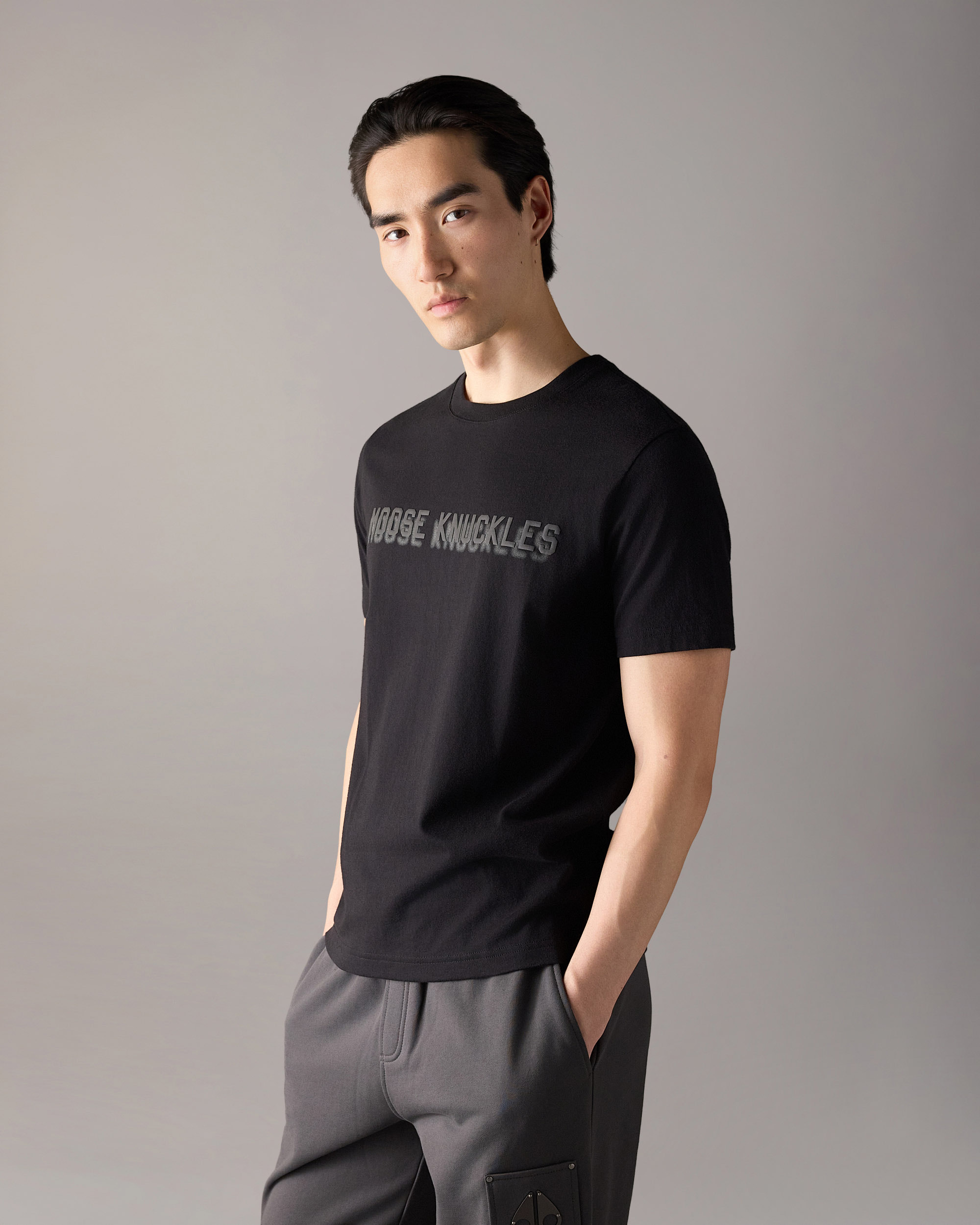 Moose Knuckles - M36MT719 - Shadow Logo T-Shirt - MENS -  - Front Category