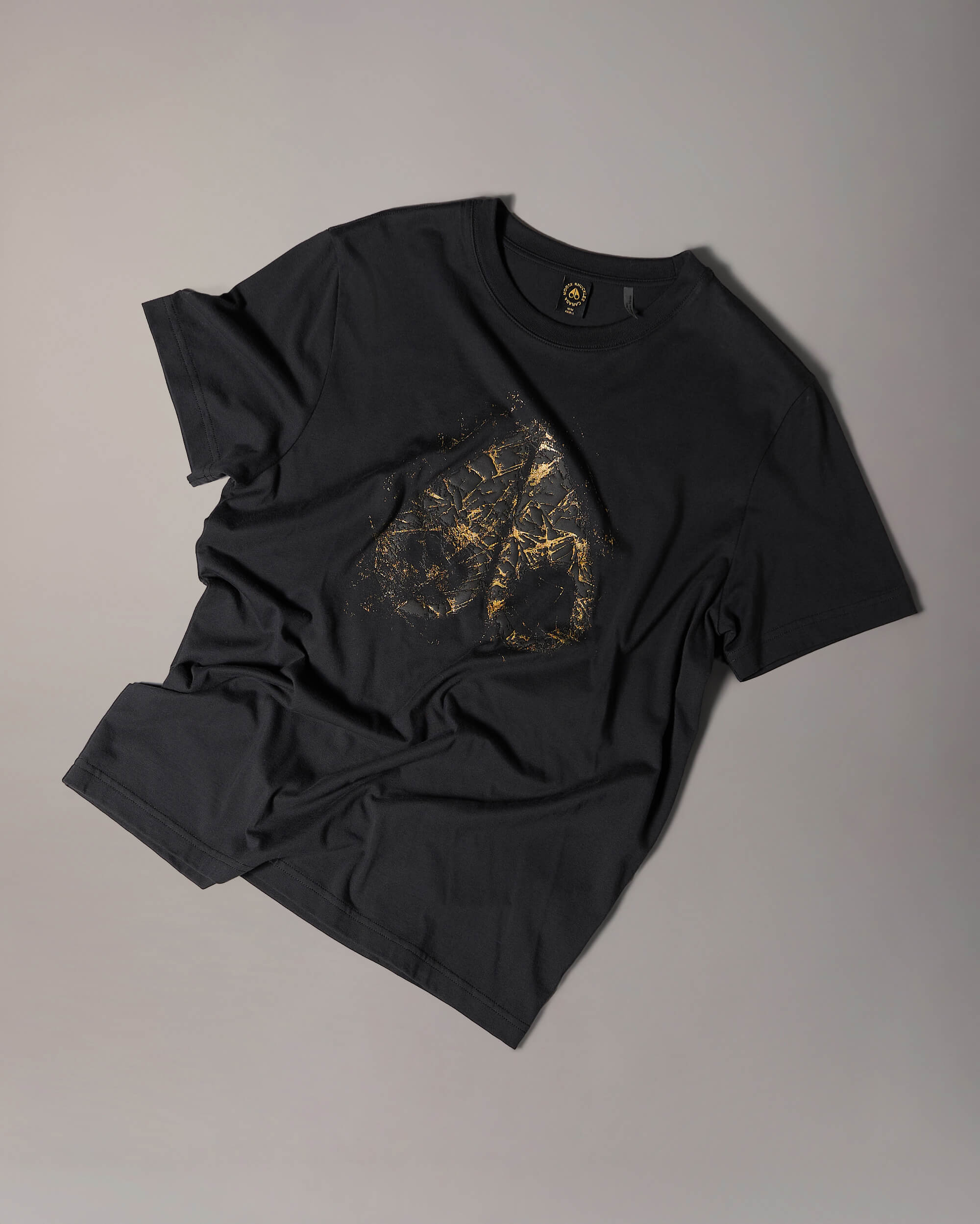 Moose Knuckles - M36MT722G - Gold Series Icebreak Logo T-Shirt - MENS -  - GM