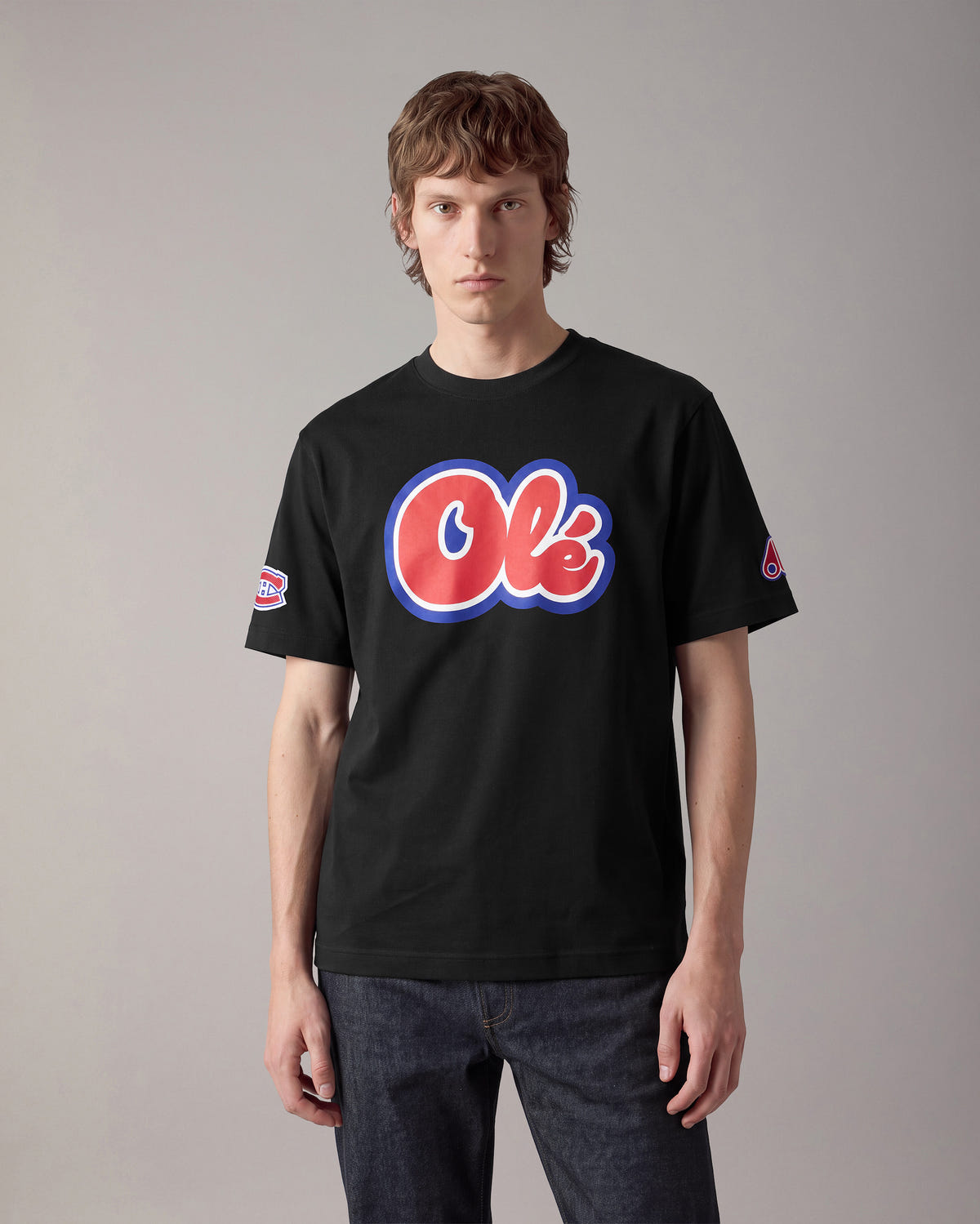 Moose Knuckles - M36MT745NC - NHL x Moose Knuckles Canadiens Olé Graphic T-Shirt - MENS -  - Front Category