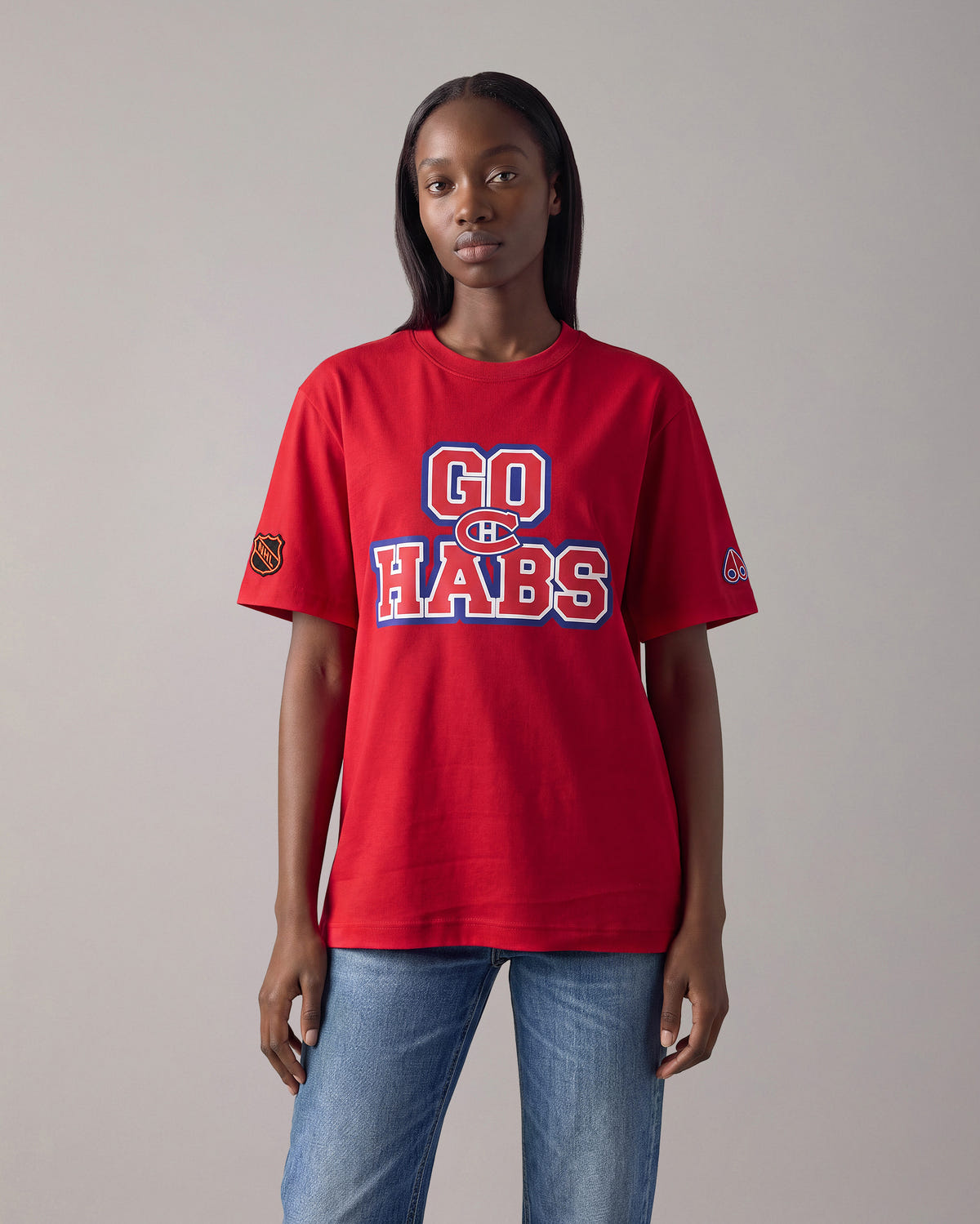 Moose Knuckles - M36MT748NC - NHL x Moose Knuckles Canadiens Go Habs Graphic T-Shirt - MENS -  - Detail1