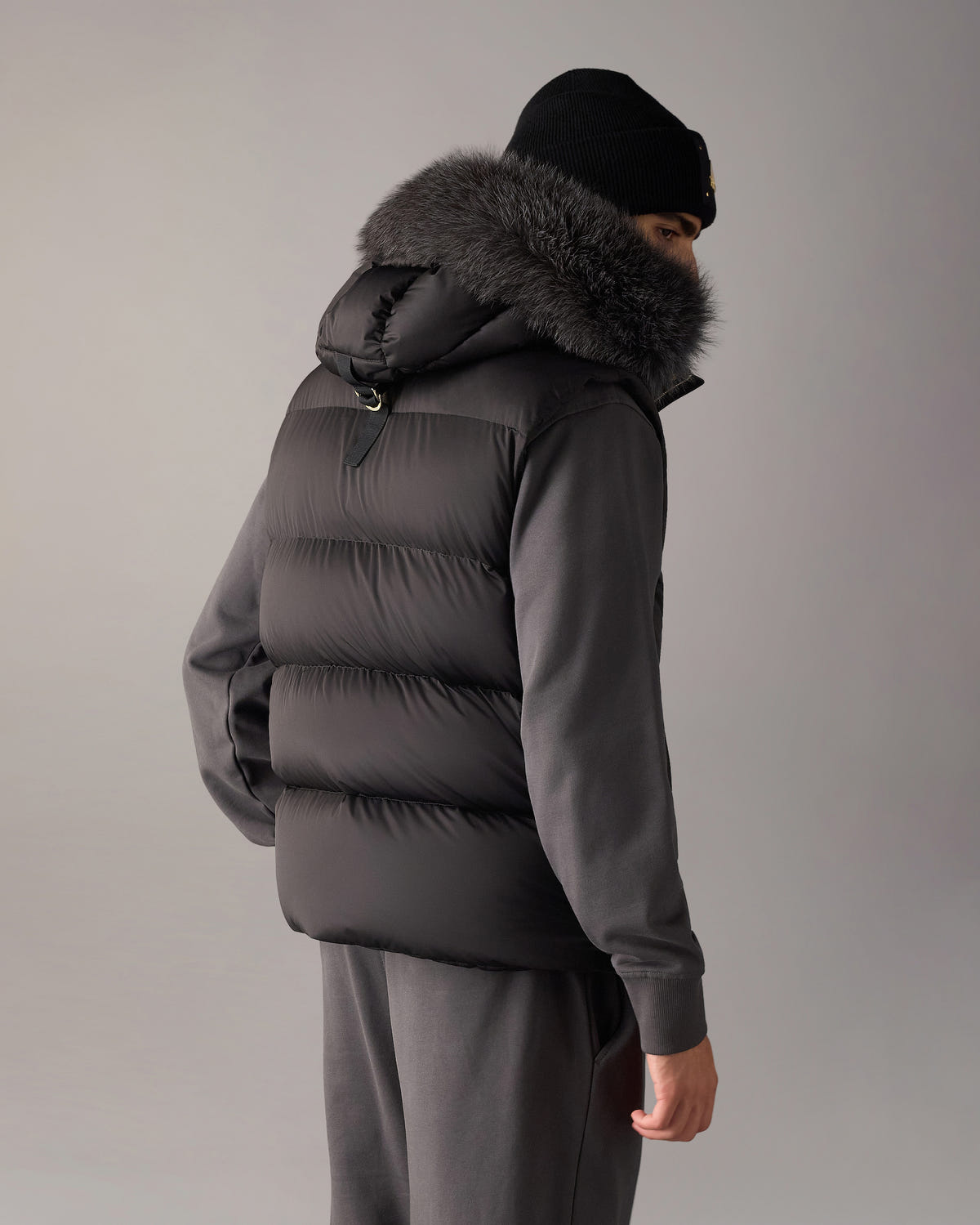 Moose Knuckles - M36MV471GF - Gold Series Northbound Fox Fur & Down Vest - MENS -  - Back