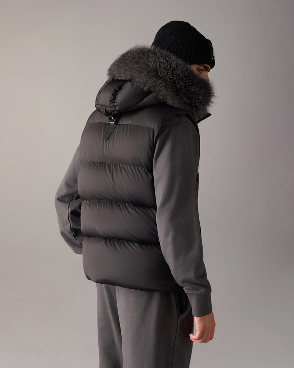 Moose Knuckles - M36MV471GF - Gold Series Northbound Fox Fur & Down Vest - MENS -  - Back