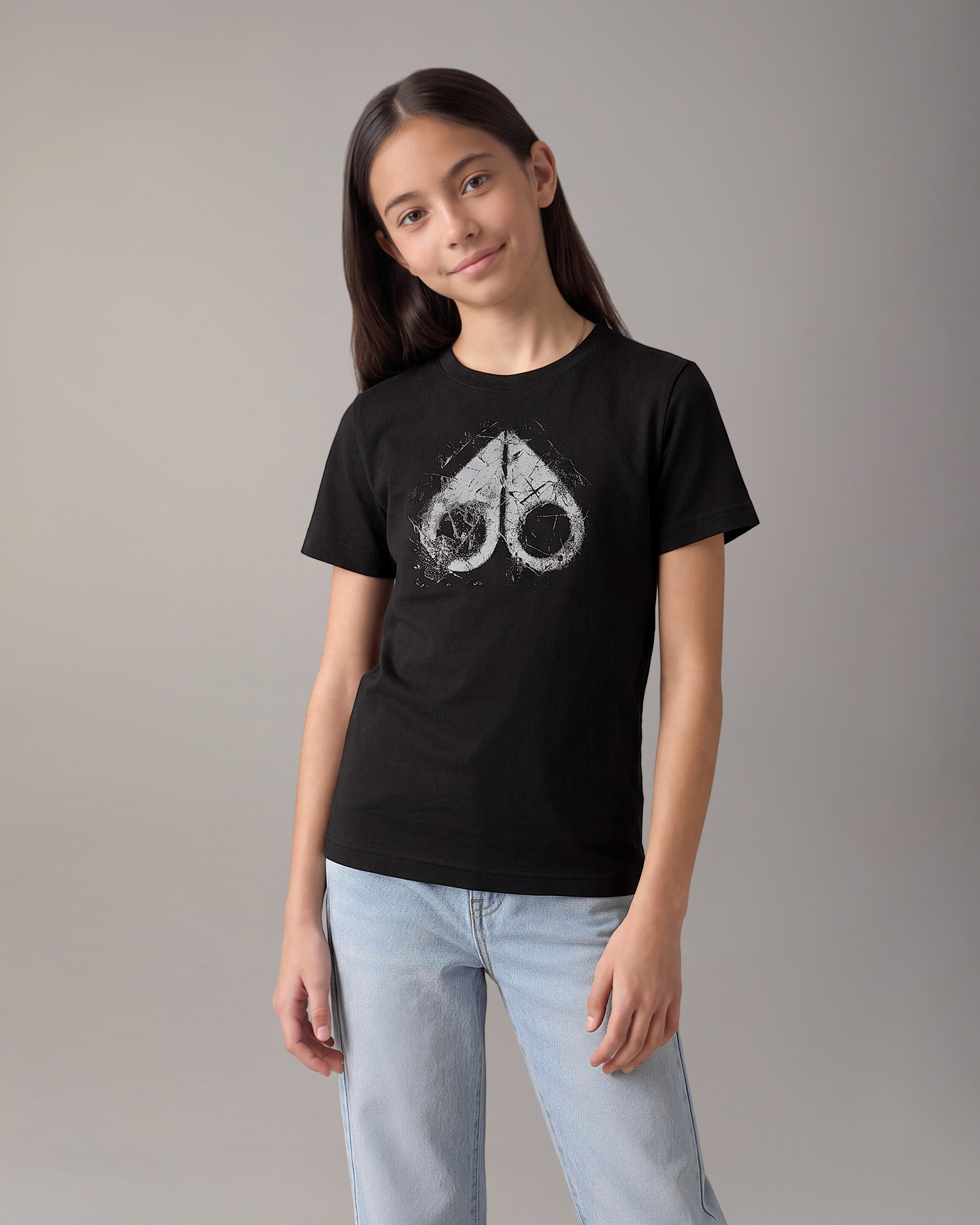Moose Knuckles - M36UT720 - Kids Icebreak Logo T-Shirt - KIDS -  - Detail1