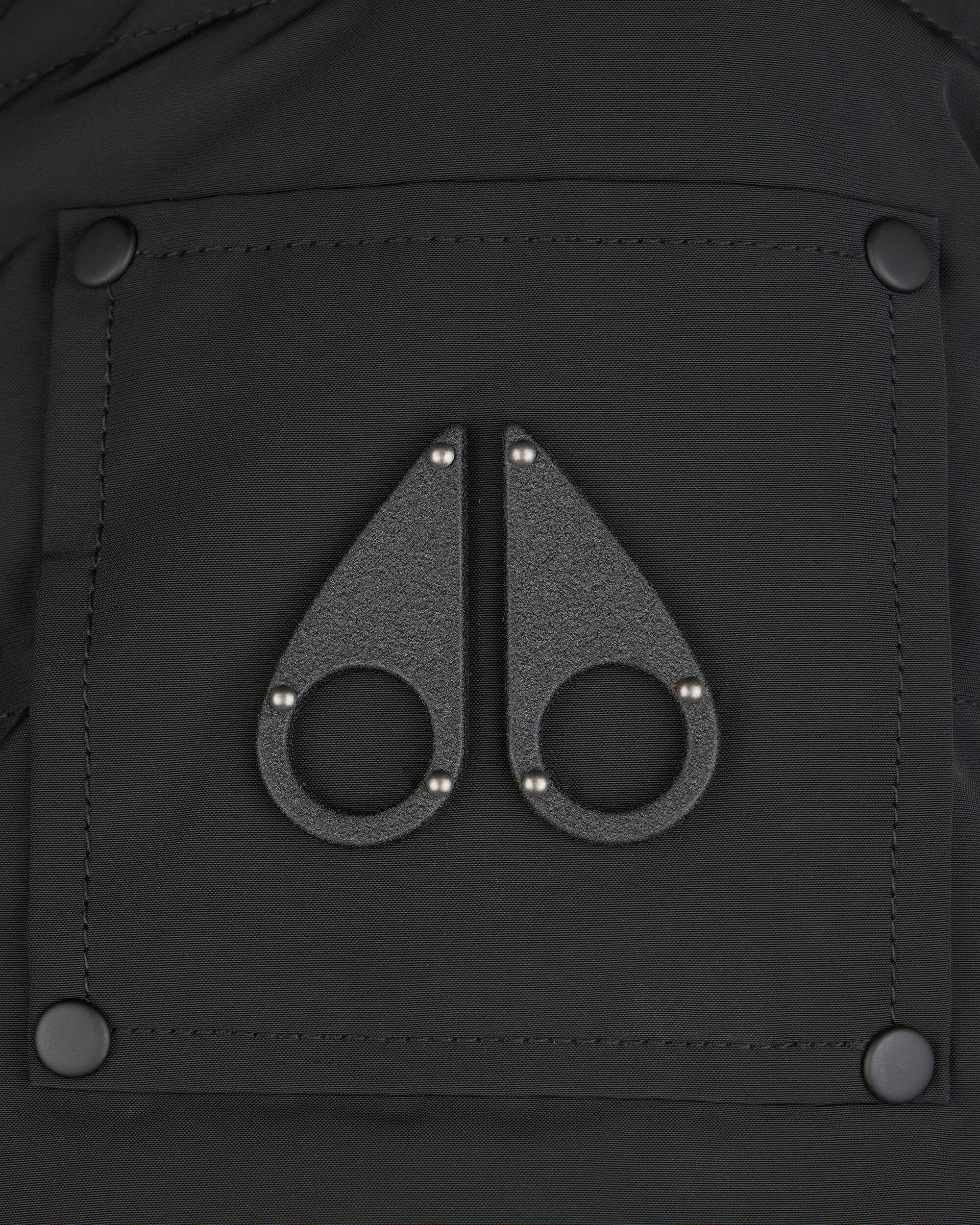 Moose Knuckles - M39LB015 - Onyx Ladriere Bomber - WOMENS - Black / Black Fox Fur - Detail1