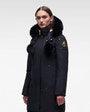 Moose Knuckles - M39LP203G - Gold Stirling Parka Fur - WOMENS - Navy / Black Fox Fur - Front Category