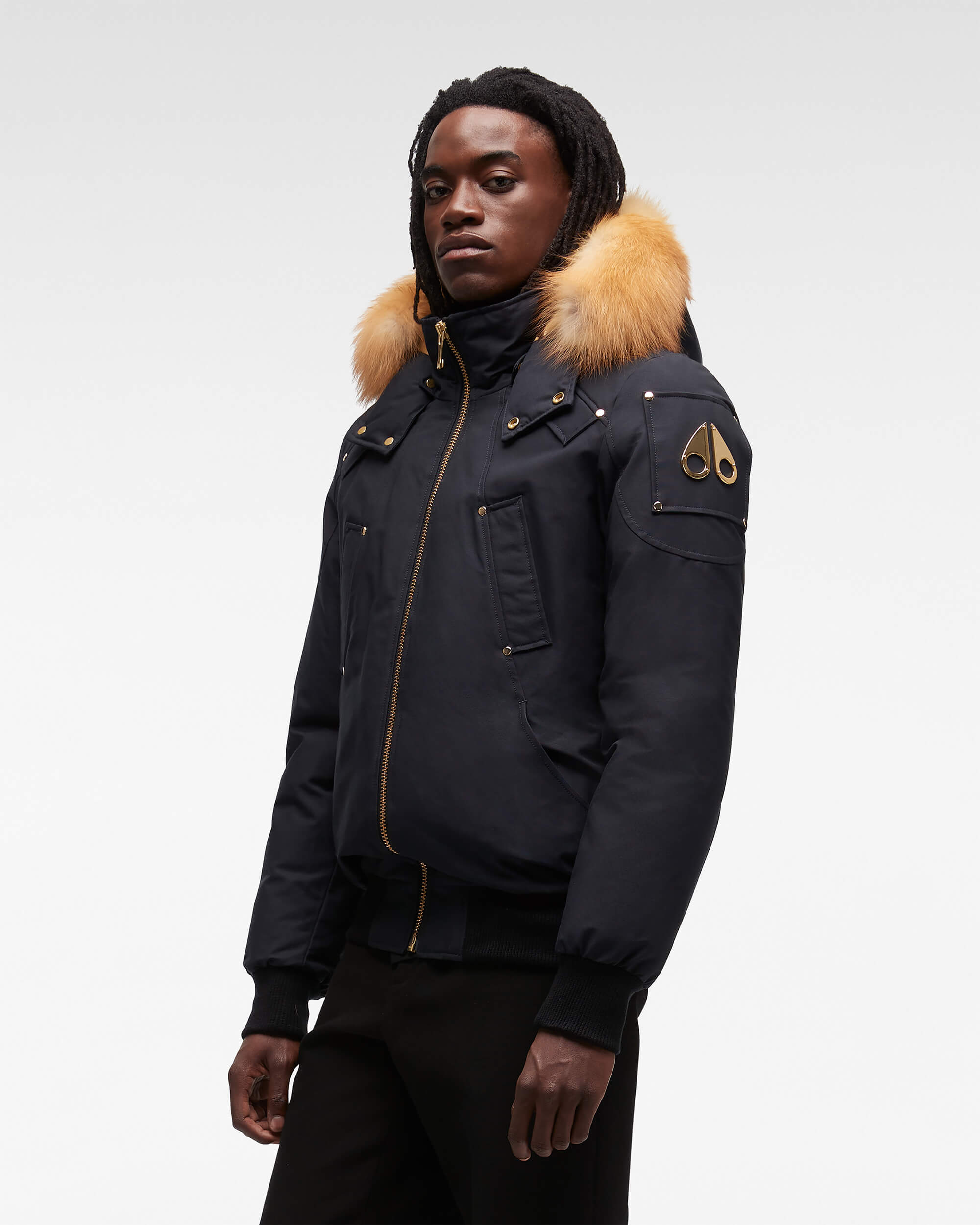 Gold Ballistic Bomber Fur | Men | Moose Knuckles