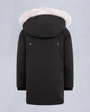 Moose Knuckles - M39UP231S - Kids Unisex Original  Shearling Trim Parka - KIDS - Black / Natural Shearling - Detail2