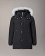 Moose Knuckles - M39UP231S - Kids Unisex Original  Shearling Trim Parka - KIDS - Black / Natural Shearling - Detail8