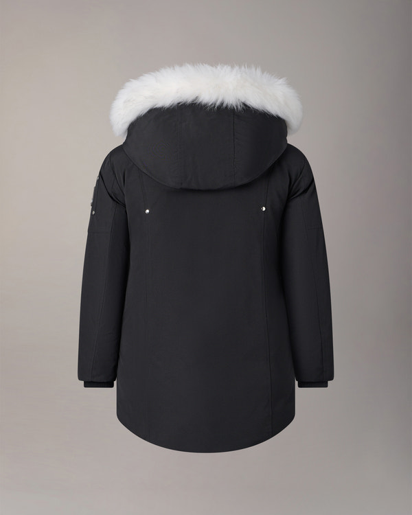 Moose Knuckles - M39UP231S - Kids Unisex Original  Shearling Trim Parka - KIDS - Black / Natural Shearling - Detail9