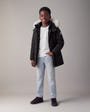 Moose Knuckles - M39UP231S - Kids Original Hooded Down Parka - KIDS - Black / Natural Shearling - Front