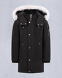 Moose Knuckles - M39UP231S - Kids Unisex Original  Shearling Trim Parka - KIDS - Black / Natural Shearling - GM