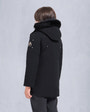 Moose Knuckles - M39UP231S - Kids Original Unisex Shearling Parka - KIDS - Black / Black Shearling - Back