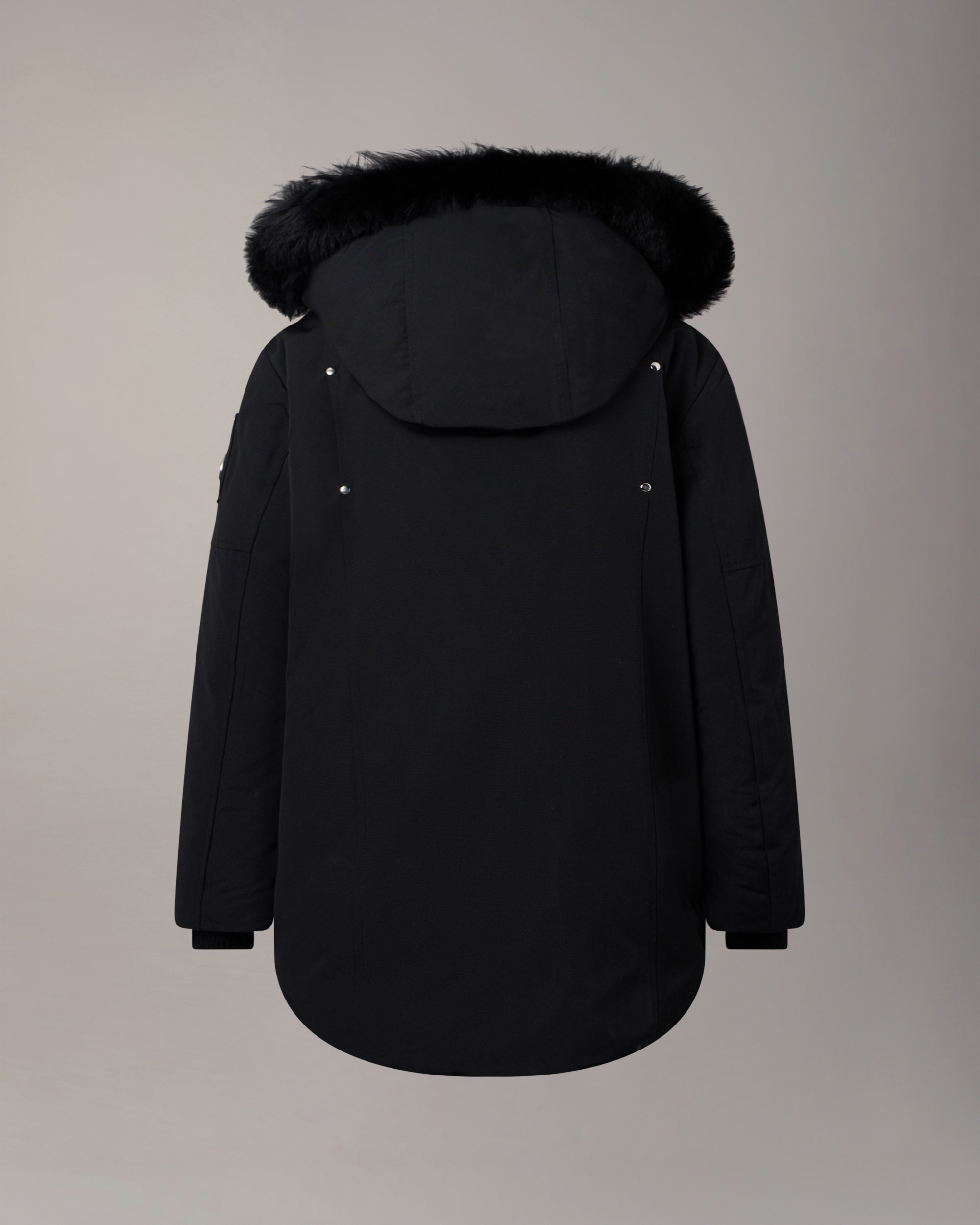 Moose Knuckles - M39UP231S - Kids Unisex Original  Shearling Trim Parka - KIDS - Black / Black Shearling - Detail9