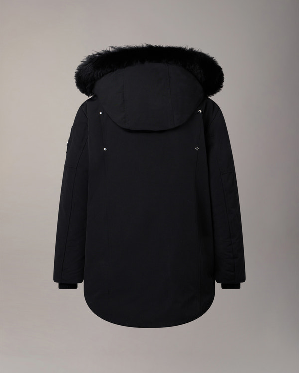 Moose Knuckles - M39UP231S - Kids Unisex Original  Shearling Trim Parka - KIDS - Black / Black Shearling - Detail9