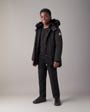 Moose Knuckles - M39UP231S - Kids Original Hooded Down Parka - KIDS - Black / Black Shearling - Front