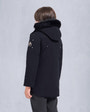 Moose Knuckles - M39UP231S - Kids Original Unisex Shearling Parka - KIDS - Navy / Black Shearling - Back