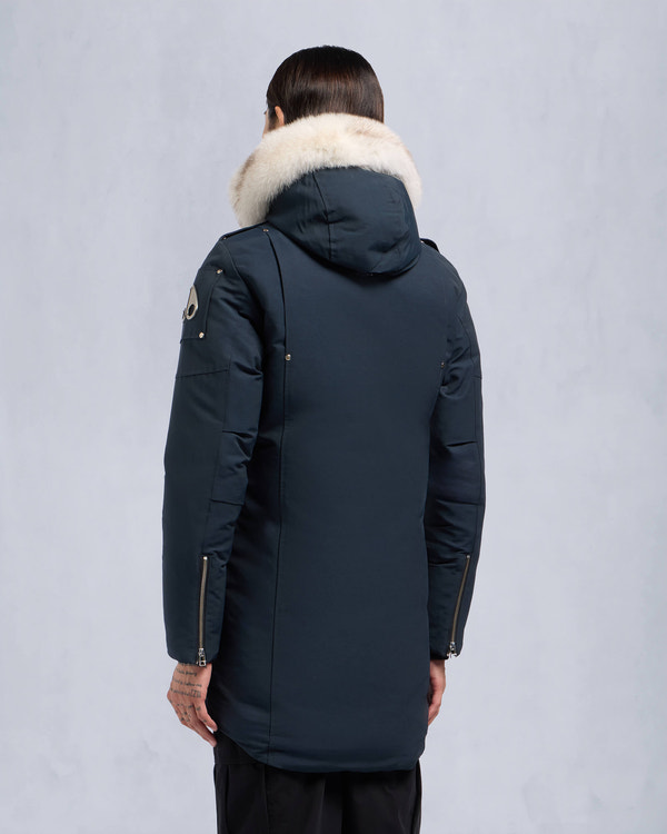 Moose Knuckles - MK4661MP - Original Stirling Parka Fur - MENS - Navy / Natural Fox Fur - Back