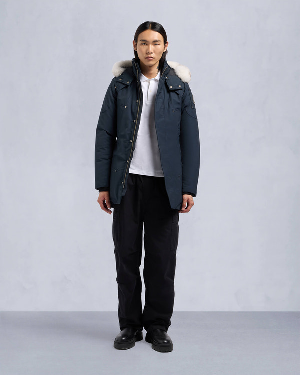 Moose Knuckles - MK4661MP - Original Stirling Parka Fur - MENS - Navy / Natural Fox Fur - Front Category
